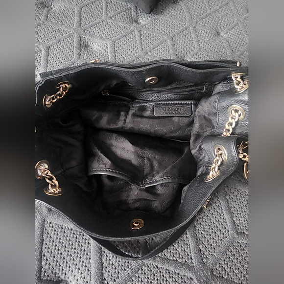 Michael Kors Black Leather Shoulder Bag - Picture 3 of 4